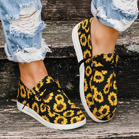 Sunflower Canvas Sneakers - Picture 1 of 5